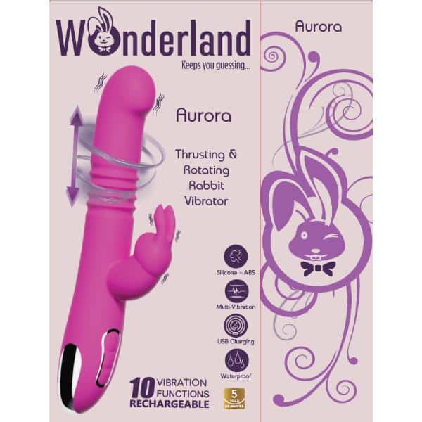 Aurora Thrusting & Rotating Rabbit Vibrator - Image 2