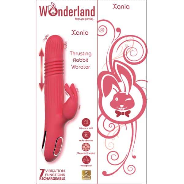 Wonderland Xania Rechargeable Thrusting Rabbit Vibe - Image 2