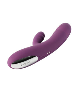thick thrusting vibrator Evolved Thick & Thrust Bunny Rechargeable Thrusting Silicone Rabbit Vi –  The Adult Emporium