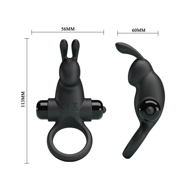 Pretty Love Vibrating Penis Ring I Black - Image 2