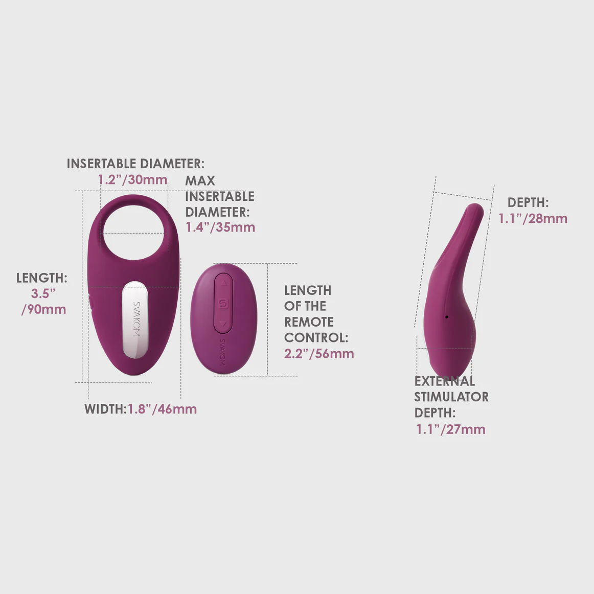 Svakom Winni Vibrating Penis Ring with Remote Control - Image 5
